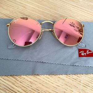 RAYBAN ROUND METAL SUNGLASSES